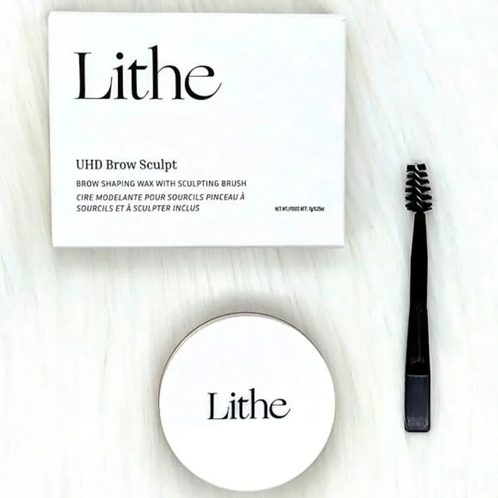 New LITHE BEAUTY UHD Brow Sculpt Clear Brow shaping wax with sculpting brush